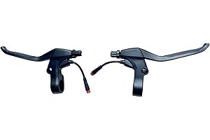 Elekirin Barre de frein à levier en aluminium noir d'origine pour trottinette électrique KUGOO Kukirin G2 Max