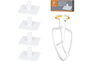 PQPO Soportes de fijación para batidora de pie compatibles con accesorios de batidora Kitchen Aid (blanco)