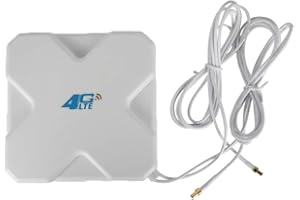 ASUDARO 4G LTE-Antenne 35dBi SMA / CRC9 / TS-9-Verstärker mit zwei Verstärkern WiFi Router Mobiles Hotspots Externe Antenne Booster Signalverstärker Kompatibel mit Huawei für Mobilen Breitband-WLAN-Router