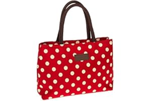 JOE DAVIES Equilibrium Spotty Red and Cream Waterproof Handbag