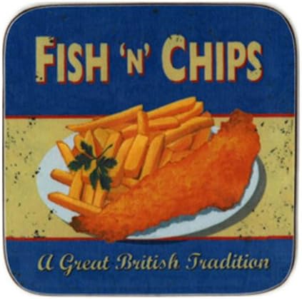 Castle Melamine Nostalgic Food Coasters - Set of 6