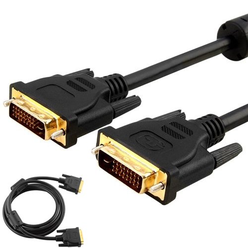 TOOGOO (R) DVI-D zu DVI-D Stecker auf Stecker Doppelstrang DVI-Kabel 6FT NEU