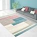 Produktbild Teppich Modern Designer Wohnzimmer Schlafzimmer Läufer Inspiration Style Vintage Pastell-Pink Beige , Größe in cm:80 x 150 cm;Farbe:Pink