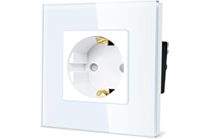 NonKob Doppelstecker für Steckdose, 1 Stück Steckdosenadapter, Mehrfachstecker für Küche Büro Wohnzimmer