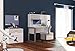 Geo Chest of Drawers with UV Printed, 71 x 67 x 45 cm, White