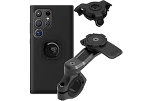 Quad Lock Kierownica Motocyklowa Uchwyt Telefonu PRO Zestaw z Amortyzatorem Drgań i Galaxy S24 Ultra MAG Etui