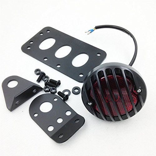 For Harley Bobber Custom Motorcycle Side Mount Tail Light License Plate Holder