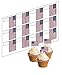 Produktbild Cupcake USA Flaggen Einstecker - Aufrechtsehend Reispapier Kuchendekoration (ungeschnitten) (12 Stück)