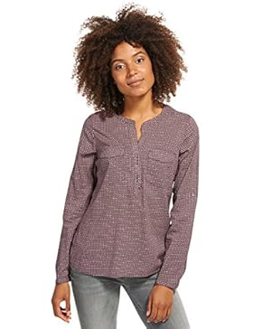 Tom Tailor für Frauen Shirt / Blouse gemusterte Bluse mit Brusttaschen