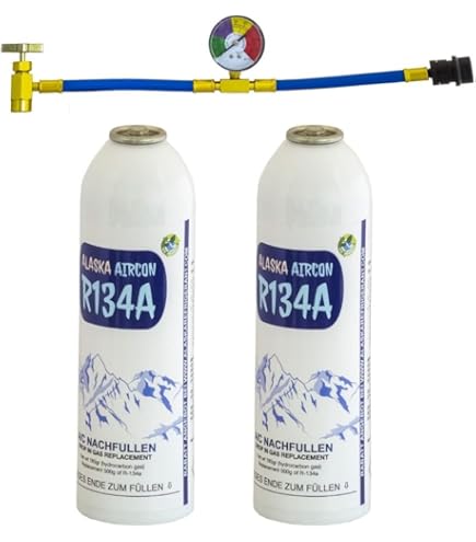 Kit Ricarica Aria Condizionata Auto 1995-2016 - Bombola Gas R134a + Manometro - Foto 4
