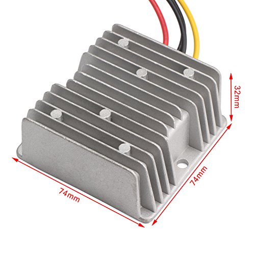DROK® Wasserdicht DC Synchron-Aufwärts-Konverter Regler DC-DC 9-24V 12V bis 24V 5A / 120W Step-up-Stromversorgung Satzbau Adapter mit Aluminiumgehäuse für Elektromotoren , Lautsprecher - 6
