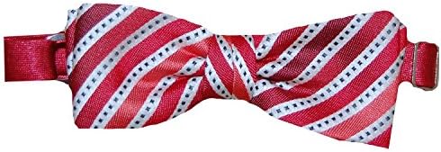 der flotte Boy - Children Bowtie boys striped festive, red - 2rot
