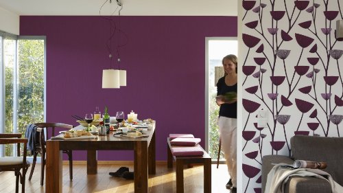Schöner Wohnen 227737 Vliestapete Unitapete, violett - 3