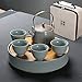 Produktbild CUPWENH Die Ru Brennofen Kung Fu Kaffee Kit Yu - Porzellan Teekannen Teetassen Pauschalreisen Office Home Keramik TeeTeeservice