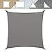 Produktbild casa pura Sonnensegel für Garten, Terrasse & Balkon | wetterbeständig, UV-stabilisiert & atmungsaktiv | Sonnenschutz | Farbe Grau, quadratisch 3x3m