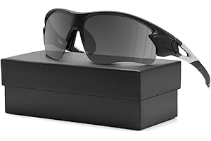 DIUWEU Polarized Cycling Glasses,Safety Goggles UV400 Protection,Running Fishing Driving Hiking Ski Bike Glasses, Sports Sunglasses Revo Tac Outdoor Include 6 Colors for Men Women Youth