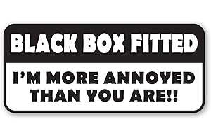 Signs247 BLACK BOX FITTED Sticker - I'M MORE ANNOYED THAN YOU ARE - Window Bumper Door Decal