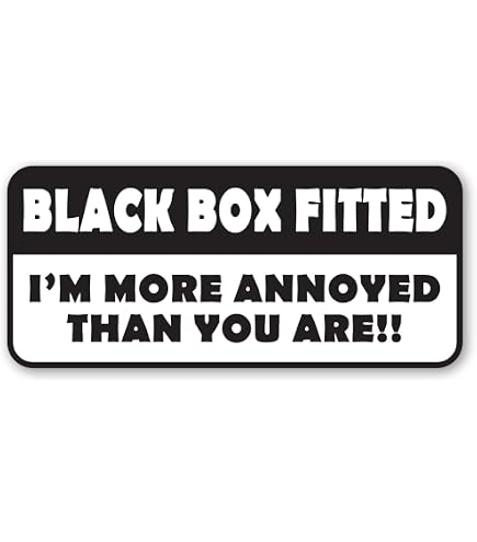 ACHTUNG BLACK BOX MONITORED Autoschild, Black Box Autoschild Black Box Autoschild 132410634213