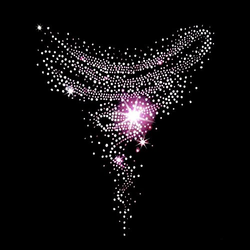 STRASS Motiv Light pink Hotfix Transfermotiv Bügelbild