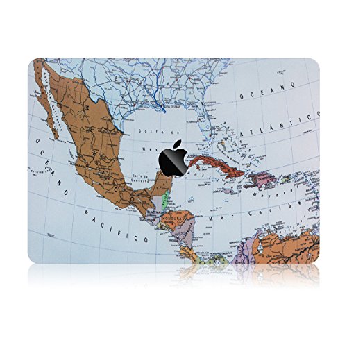 miger MacBook Pro 33  cm Case 2017    2016  Hard Shell Schutzh  lle f  r A1706 A1708 mehrfarbig Weltkarte 13 Inches Model A1706 A1708 
