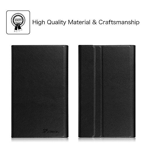 Fintie Bluetooth Tastatur Hülle für Fire 7 (2017) – Ultradünn Schutzhülle mit abnehmbar drahtloser Tastatur für Amazon Fire 7-Hülle (7-Zoll-Tablet, 7. Generation – 2017), Schwarz - 2