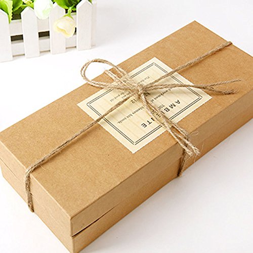 100M Natürlicher Bakers Twine Durable Baumwolle Schnur Bastelschnur Ideal geeignet furs Geschenkpapier und DIY Basteln Dekoration(10 Farben) - 7