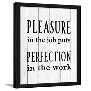 Chaka Chaundh - Office Quotes Frames - Motivational Quotes Wall Frames for Office - Brand Business Quotes Wall Frame - Office Quotes Poster - (13.5 X 10.5 Inches) (White wood vintage - color - 2)