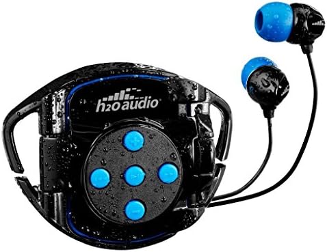 H2O Audio 100% Waterproof Headphones & Waterproof iPod Shuffle Case Swim Solution , Superior Sound and Construction includes 1 Year Warranty (Black)