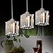 Produktbild Kristall-Kronleuchter Lampe stilvolle Bar Restaurant führte Flurlampe einzigen Kopf drei Single-Aisle-Kopflampe als Lichtquelle Leistung 20-60w E27 , 3 head disk with led bulb
