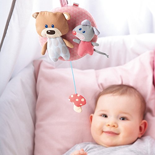 Haba Selection 7166 Spieluhr Kuschelfreunde, rosa - 2