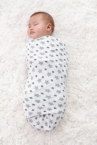aden + anais 2038G Classic Swaddle Twinkle, 4er pack - 6