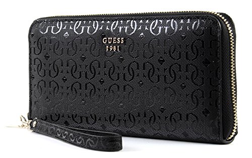 Preisvergleich Produktbild GUESS Jayne SLG Large Zip Around Black