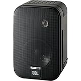 JBL Control One Rugged 2-Way 100mm (4") Bookshelf Satellite Audio Monitor Speakers (Pair) - Black Chrome