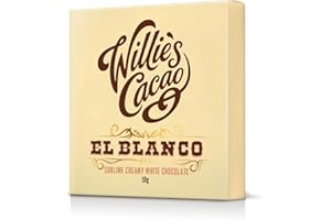 Willie's Cacao Bar - El Blanco, White Chocolate - Sublimely creamy - 50g - Artisan made