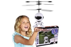 NEU HUKITECH - Astronauta volante - Robot - Sensore a infrarossi - Controllo manuale - Illuminazione LED - Bambini - Giocattoli RC