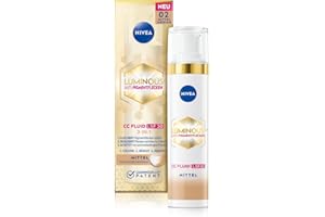 BEIERSDORF Nivea Luminous 630 Anti-Pigment Spots CC Fluid SPF 30 for Medium Skin Tones, CC Cream with Hyaluronic and Micro-Encapsulated Colour Pigments, Day Cream with SPF 30 for an Even Complexion (40 ml)
