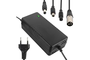 Fivtsme Caricatore Monopattino Elettrico, 42V 2A Caricatore Hoverboard, Caricatore Bici Elettrica, Caricatore Hoverboard 3 Pin, Hoverboard Caricabatterie, per 36V Scooter Elettrico, Bici Equilibrata