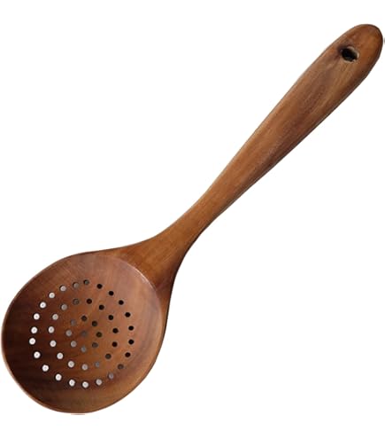 Pasta Vork, Houten Spaghetti Lepel met Tanden Pasta Server Lepel voor Spaghetti Zeef, 32cm/12.6inch