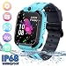 Produktbild Bhdlovely SmartWatch Wasserdicht Kinder Tracker für Junge Mädchen mit SOS Spiele Kamera Telefon Voice Chat(Blau-S12)