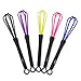 5pcs Plastic Salon Hair Color Dye Cream Whisk Mixer Stirrer Random Colors