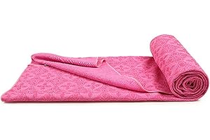 Morbuy Mikrofaser Hot Yoga Handtuch, Yoga Mat 183x63cm rutschfest Fitnesstuch Weich Atmungsaktiv Antirutsch Yogatuch Gilt für Fitness Ausbildung