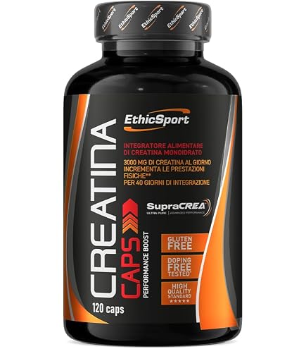 EthicSport - Creatina Vector - Confezione da 20 buste x 8 g - Integratore alimentare di Creatina e Vitamina C per la dieta dello sportivo