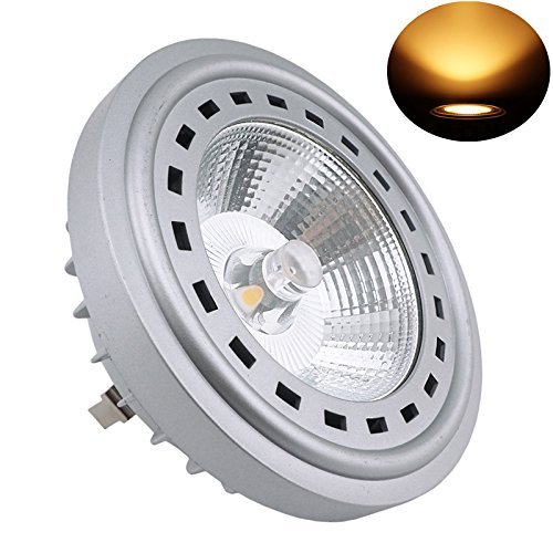Bonlux AR111 LED G53 Spot Lampe mit CREE COB Chips 12W 12V 900 Lumen LED AR111 G53 Lampe 75 W Halogenlampe Ersatz (Warmweiß 2700K, 12V G53 Sockel)