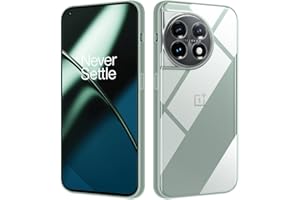 HS PRODUCTS HSP Etui do OnePlus 11 5G [Odpychający kurz] Pokrowiec ochronny z silikonu Premium TPU case | Odporny na zarysowania i wstrząsy | Ochrona aparatu i ekranu | Dokładnie dopasowany | przezroczyste