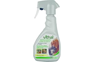 VITHAL Repellente Cane e Gatto Spray 250ml - Protezione Totale Per Interni Ed Esterni, Durata Fino a 3 Mesi, Spray Pronto All’Uso