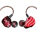 Produktbild Kopfhörer, MuSheng 1,2M 3,5mm HiFi Kopfhörer Dual Dynamic Treiber Super Bass Stereo Headset mit Mikrofon (Rot)