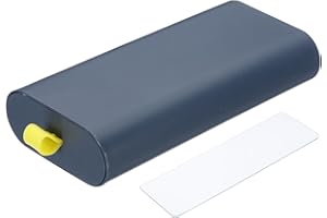 YOKIVE Under Desk Drawer, Self-Adhesive Slide Out Storage Box Attachable Organizer Under Desk Organization for Home Office Classroom, Dark Blue