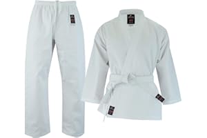 Malino Karate-Anzug Gi 7OZ Sport-Kampfsport-Trainingsuniform, langlebig, ideal für Karate-Taekwondo, Karate-Anzug für Erwachsene und Jugendliche mit Gürtel
