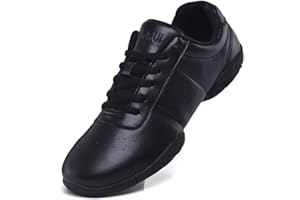 Lnafan Scarpe da ballo da donna con lacci per palestra, sport, aerobica, cheerleader, per allenamento