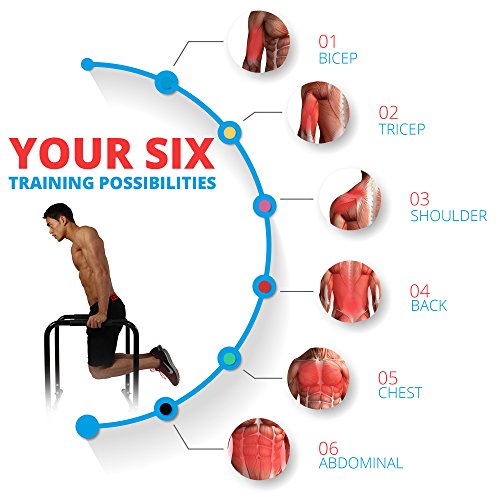 Dip Barren (Paar) | High Parallettes Professional | Fitness Rack | Core Trainer - 6